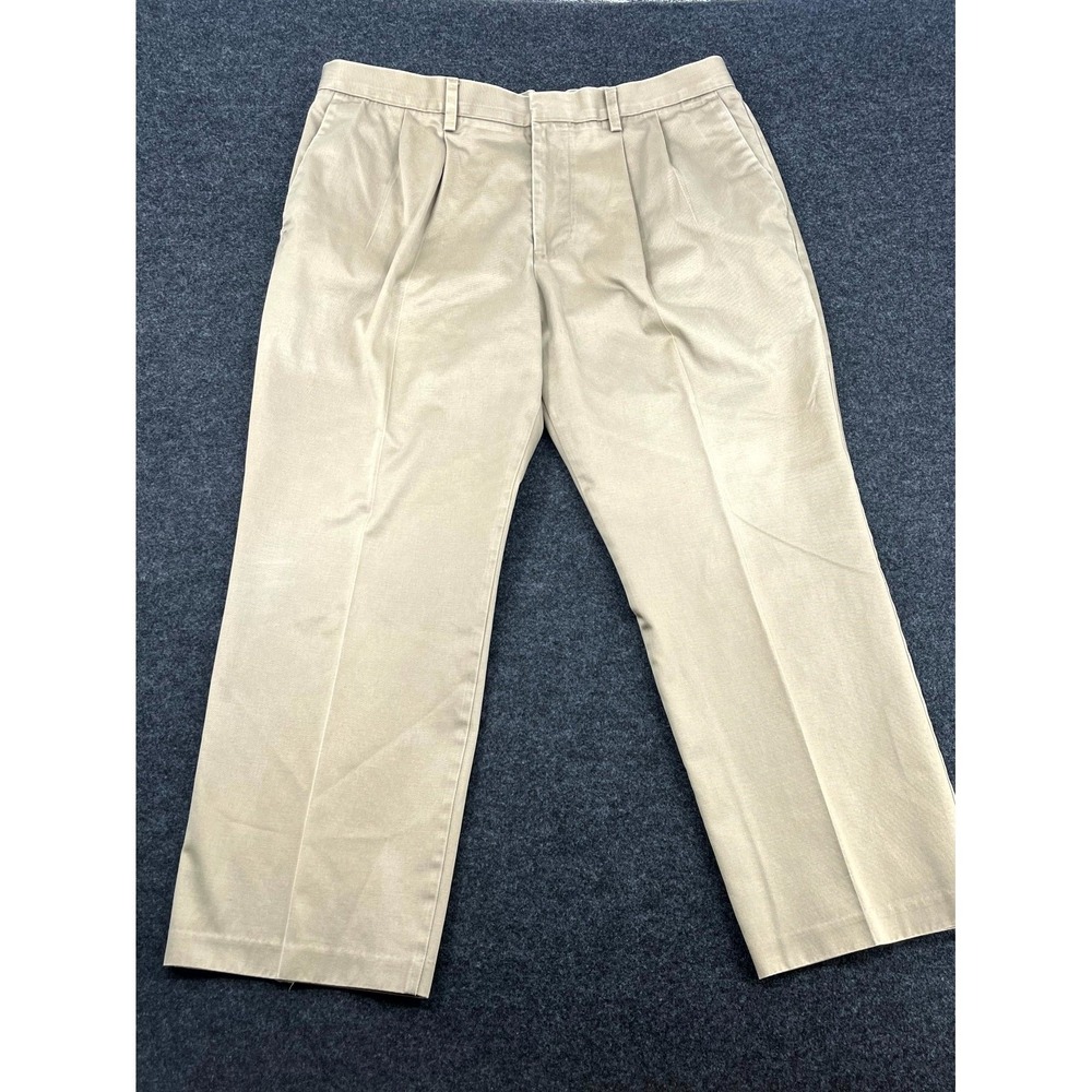 Dockers D3 Chino Pants Mens 38x29 Khaki Cotton Pleated Classic Straight Leg